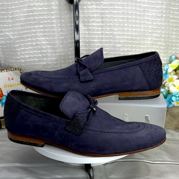 (C) Ted Baker Daveon men\'s dark blue loafers. Size: 8 main image 8